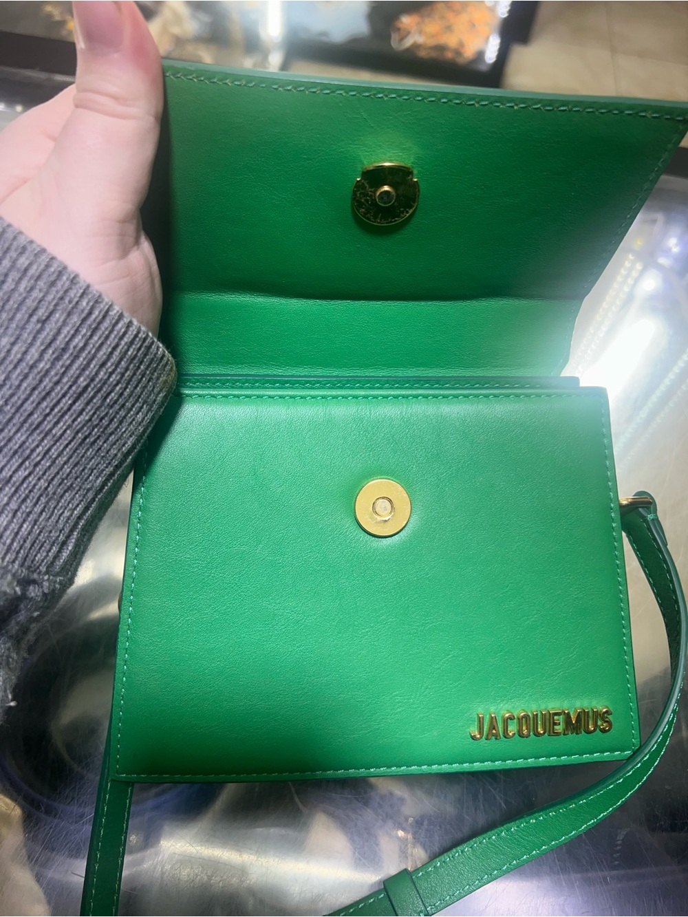 Jacquemus Emerald Green Mini Top-Handle Le Chiquito Crossbody - Picture 8 of 12